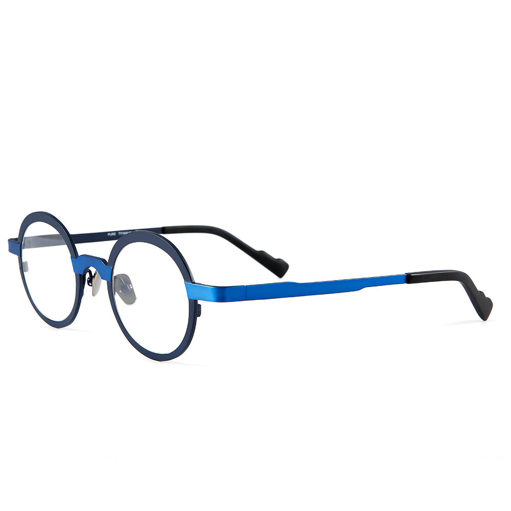 Machinist Round Blue Glasses