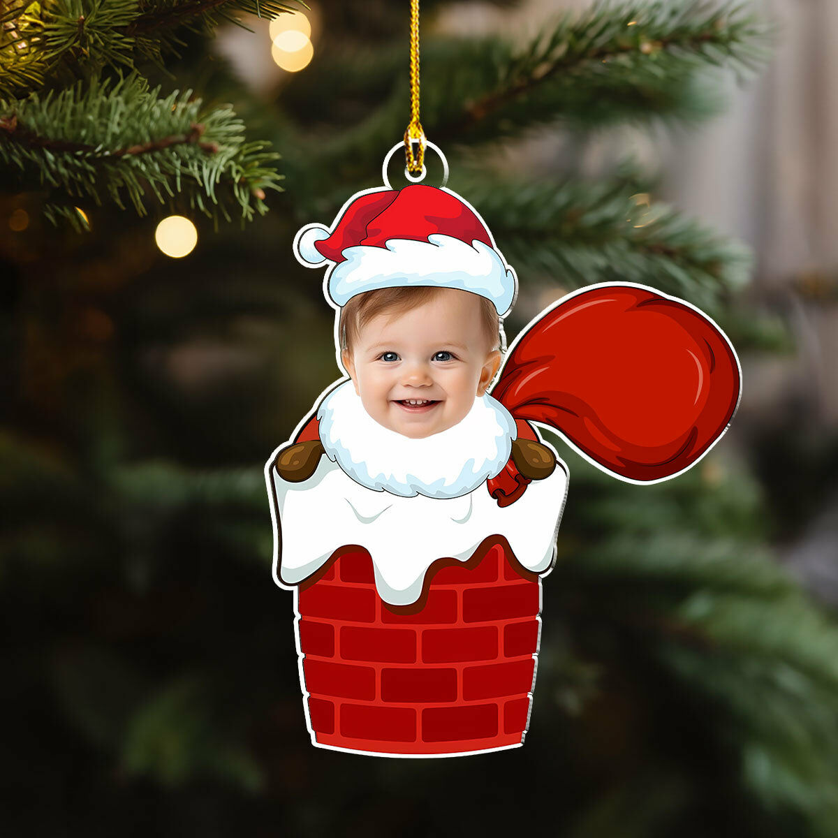 Personalized Christmas Baby Ornaments with Customized Photos and Fun Gifts
