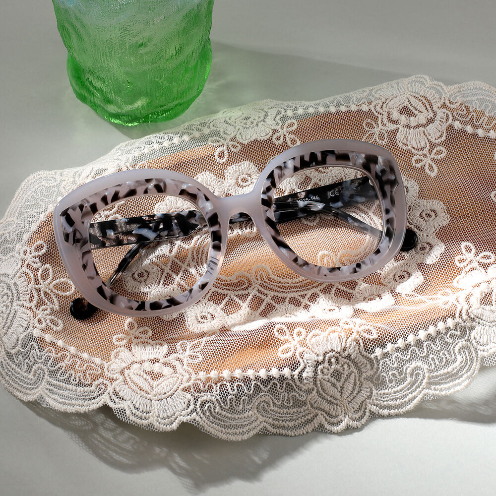 Dolores Cat Eye Leopardene Brille