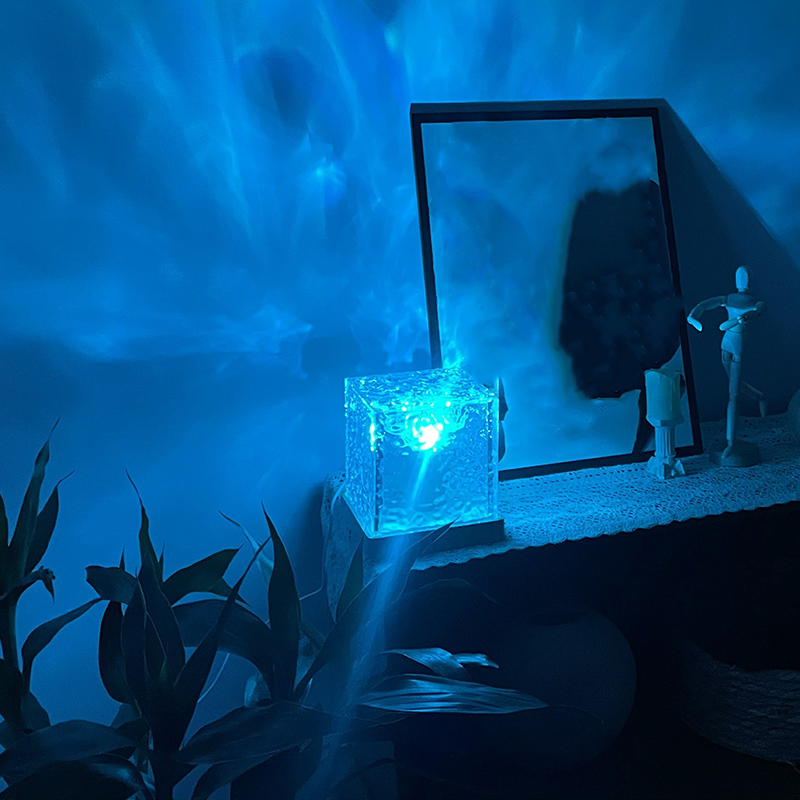 波紋 ライト水波紋 ナイトライト 16色 投影機能 リモコン付き USB給電式