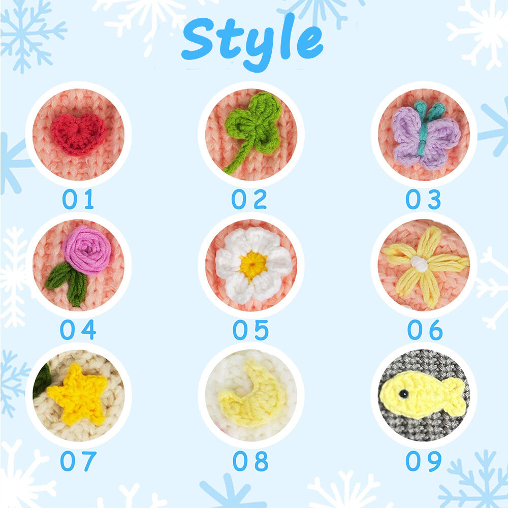 Personalized Knit Pom Pom Beanie Custom Embroidered Colorful Name Baby Christmas Gift