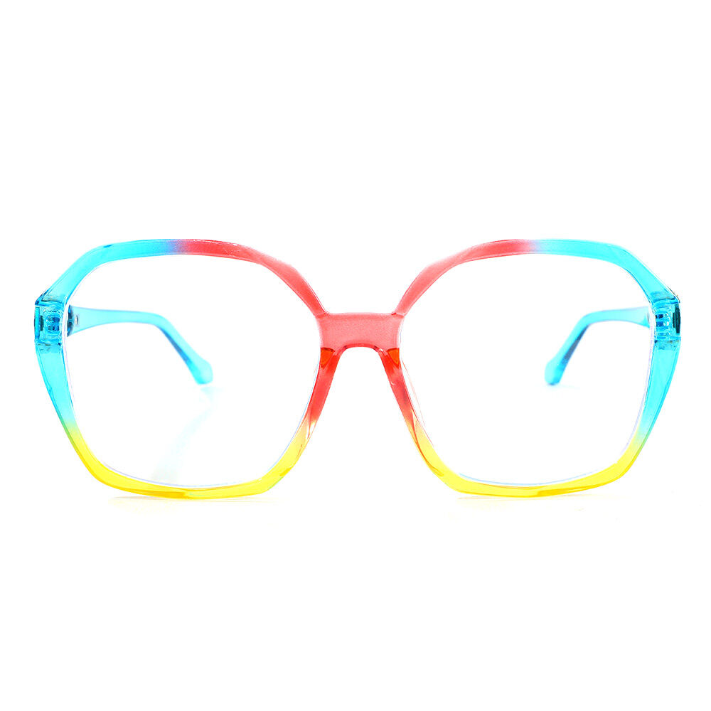 Occhiali da Vista Doyle Poligono Rosso