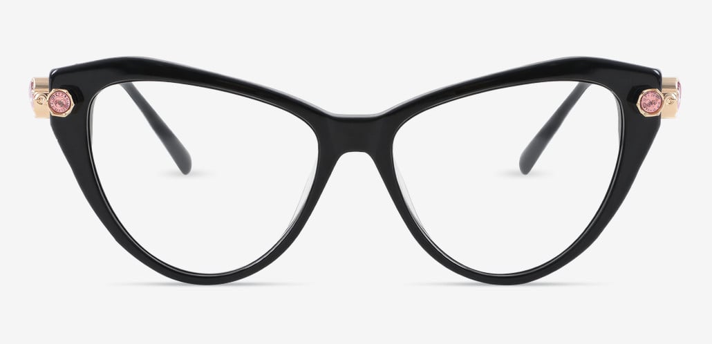 Adrienne Black Cat Eye Glasses