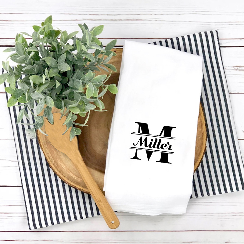 イニシャル 名入れ タオル 手ふきん カスタマイズ