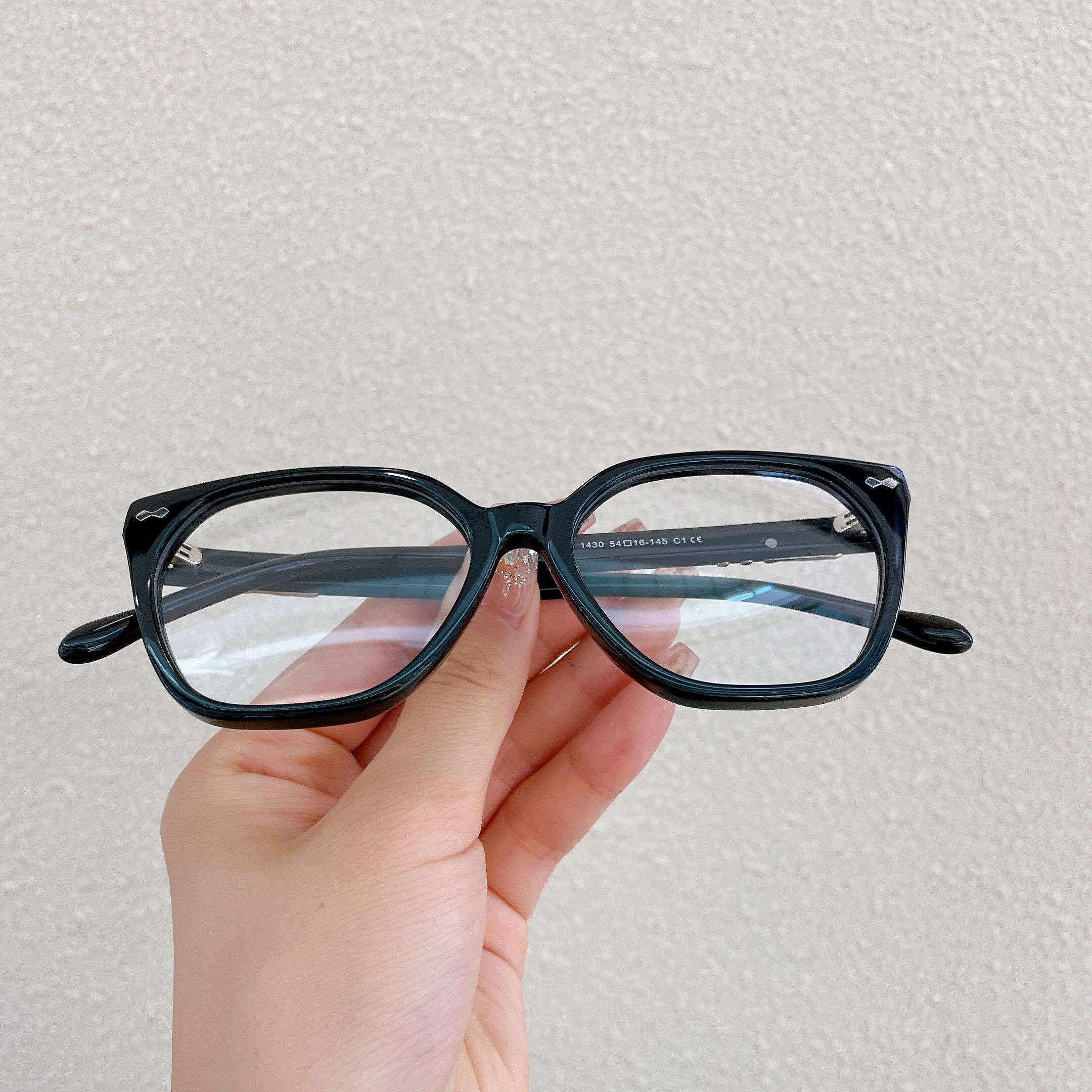 Chassus Cat Eye Schwarze Brille