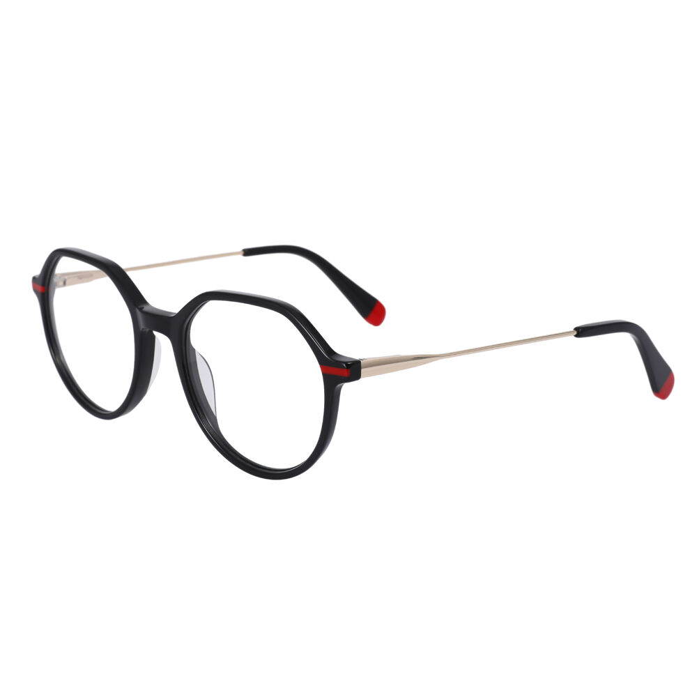 Fanny Geometric Black Glasses