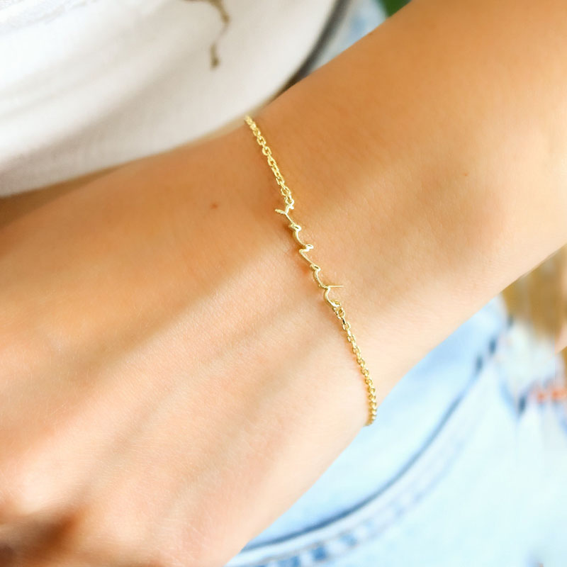 名前 ネーム ブレスレット オリジナル - Drawelry.jp