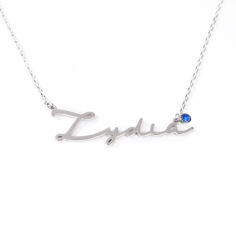 "It Is Me" Personalized Signature Style Name Necklace