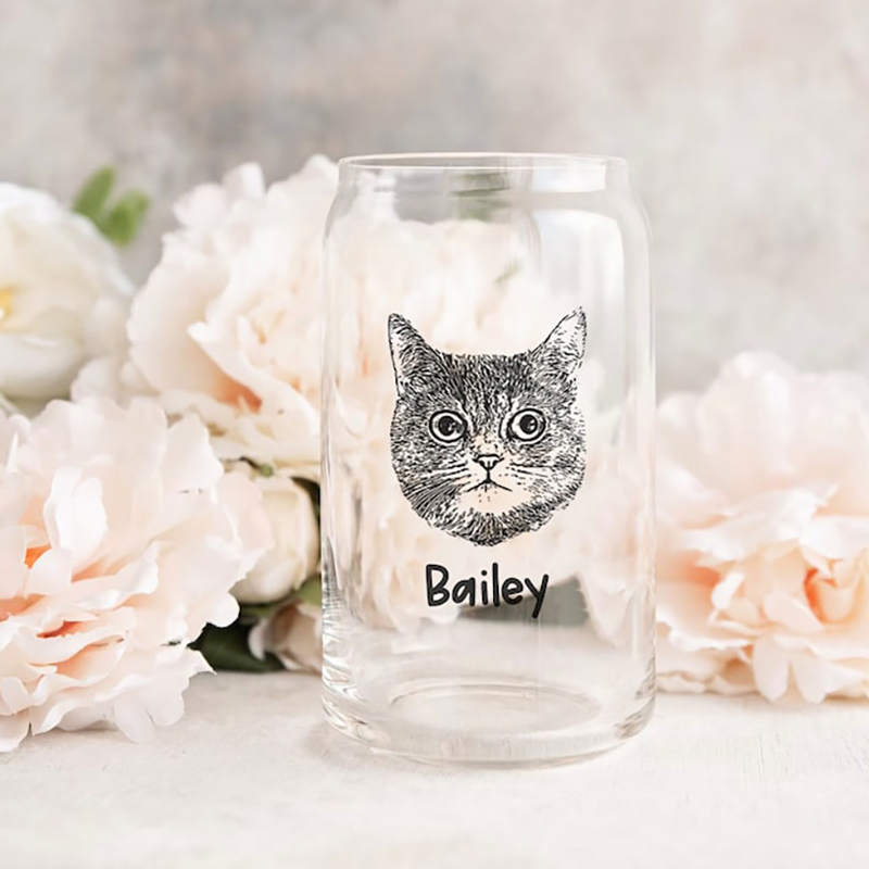 Personalizowana szklanka z pokrywką i słomką oraz spersonalizowanym imieniem Najlepszy prezent dla miłośnika zwierząt