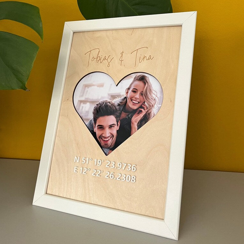 名入れ 写真入れ 地図 フォトフレーム オーダーメイド