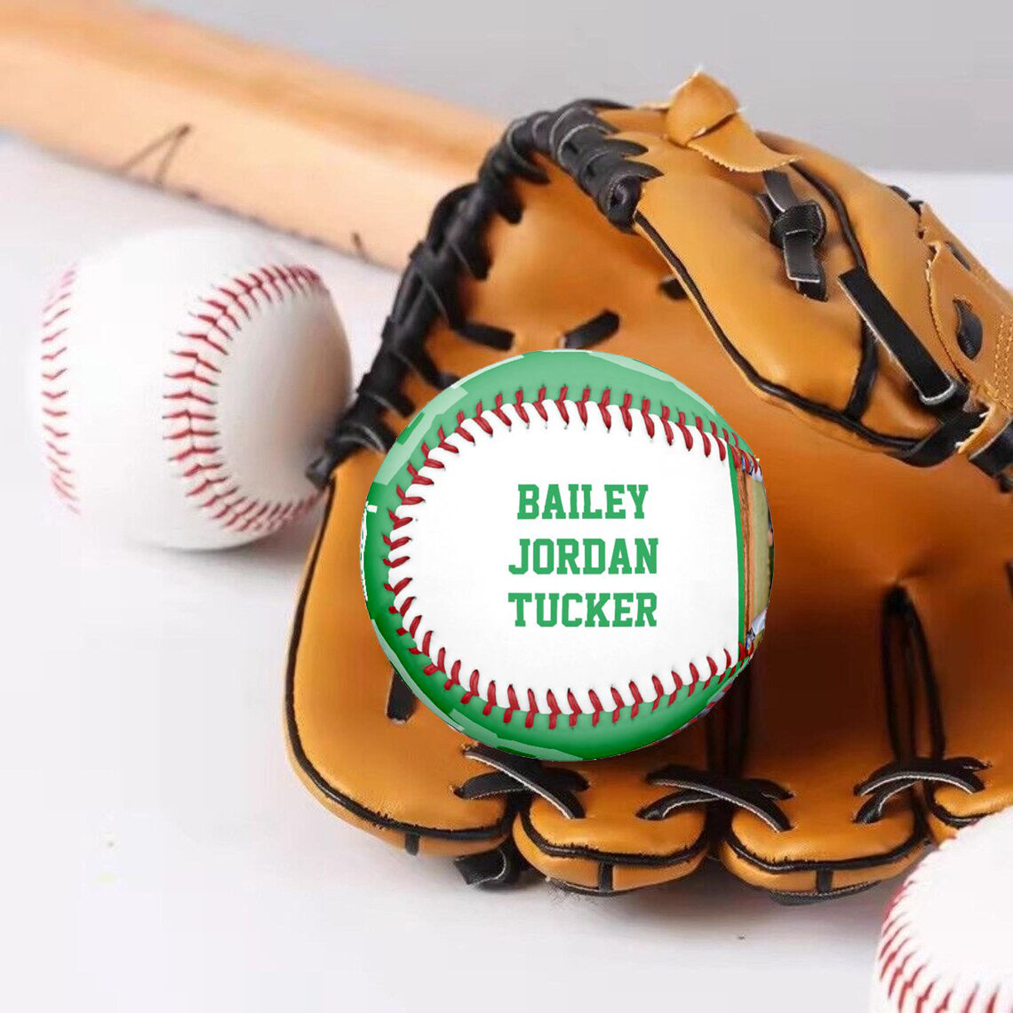 Customized Baseballs with Names Added as Graduation Gifts for Friends