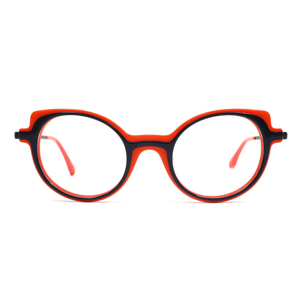 Bertr Cat Eye Orange Glasses