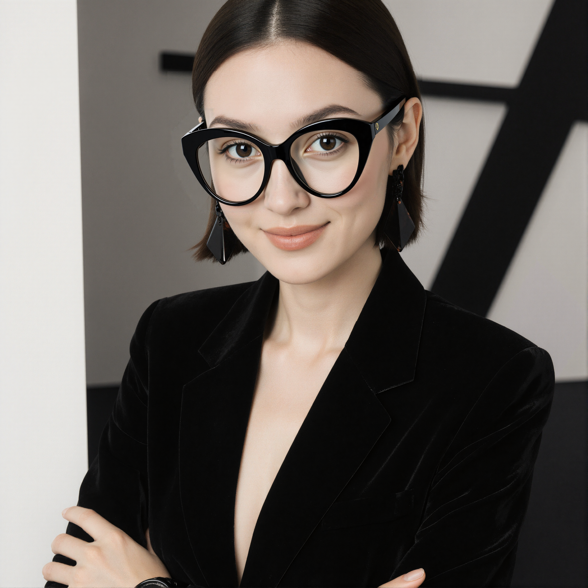 Occhiali da vista Babbie Cat Eye Nero