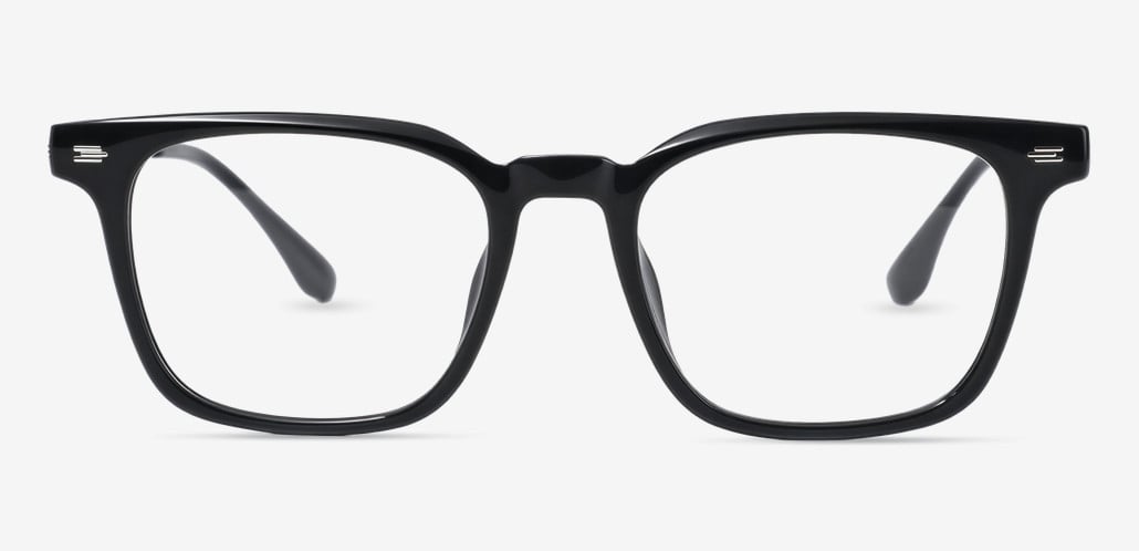 Polly Black Square Glasses