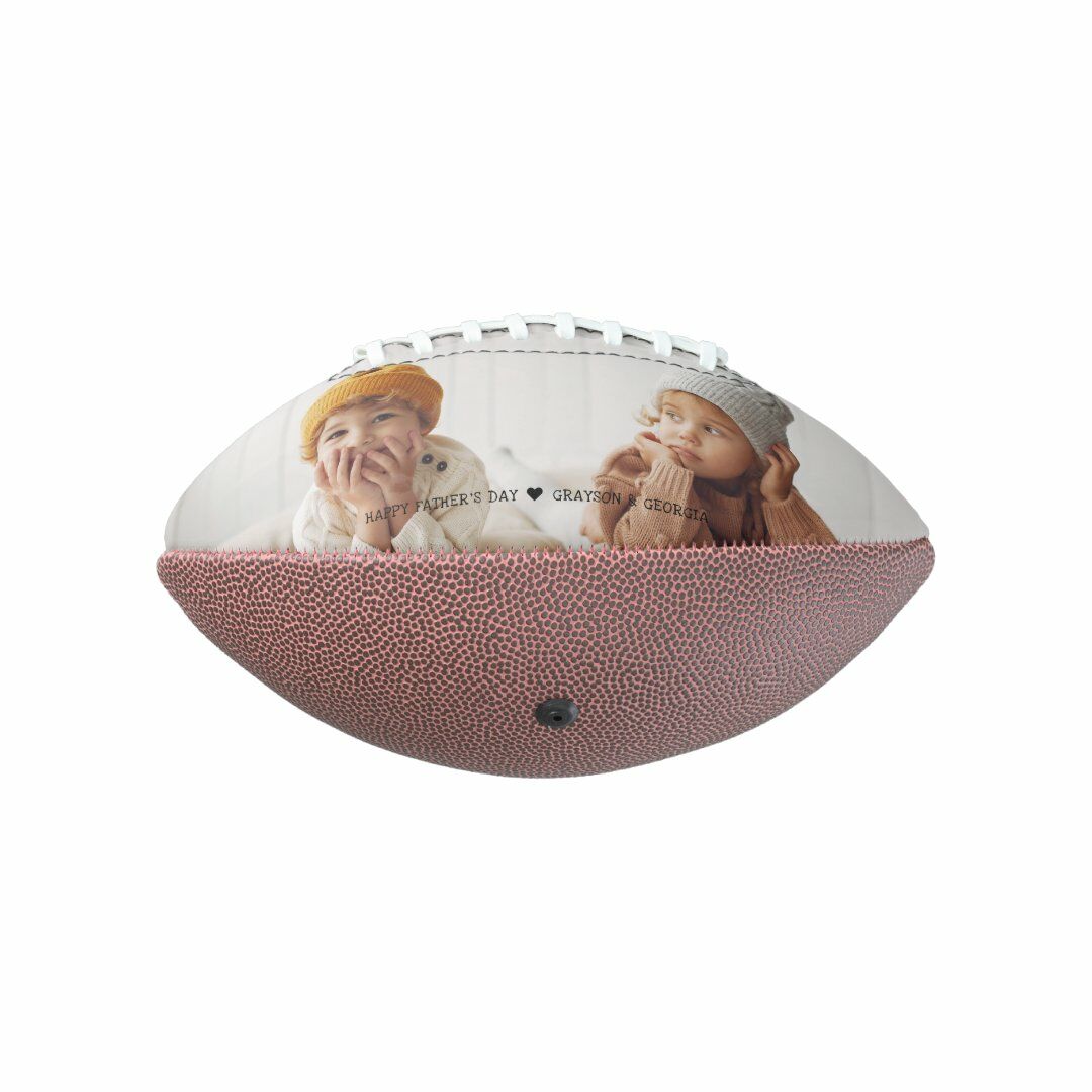 Customizable Football with Name and Photos as a Gift for Grandpa