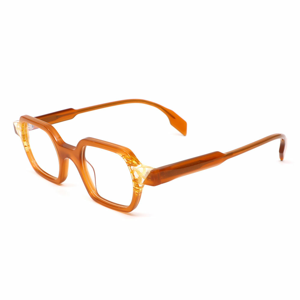 Penniy Geometric Brown Glasses