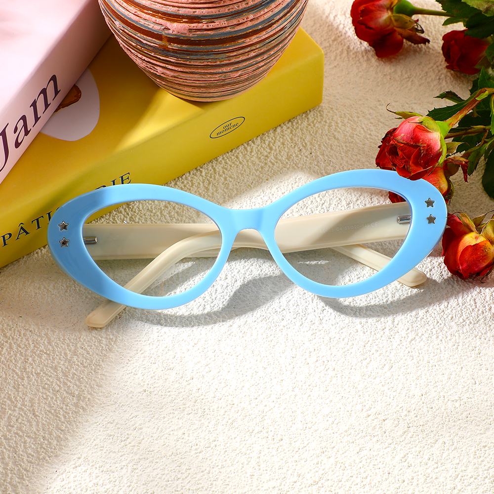 Beck Cat Eye Blaue Brille