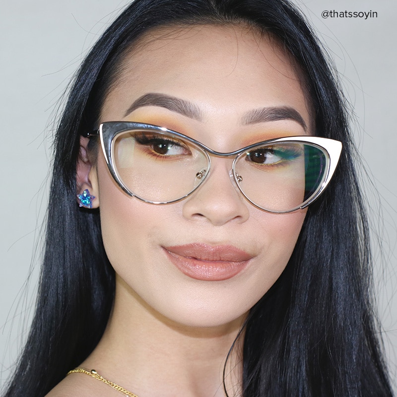 Dulles Cat Eye Silberne Brille