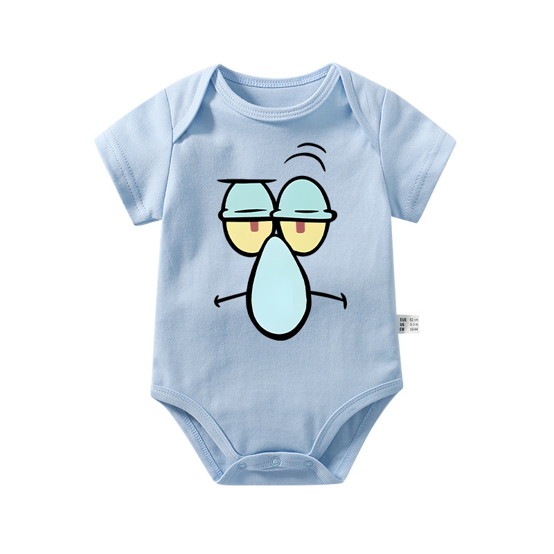 Body de bebé personalizado con diseño de Bob Esponja y un personaje adorable, regalo creativo para baby shower y nueva mamá