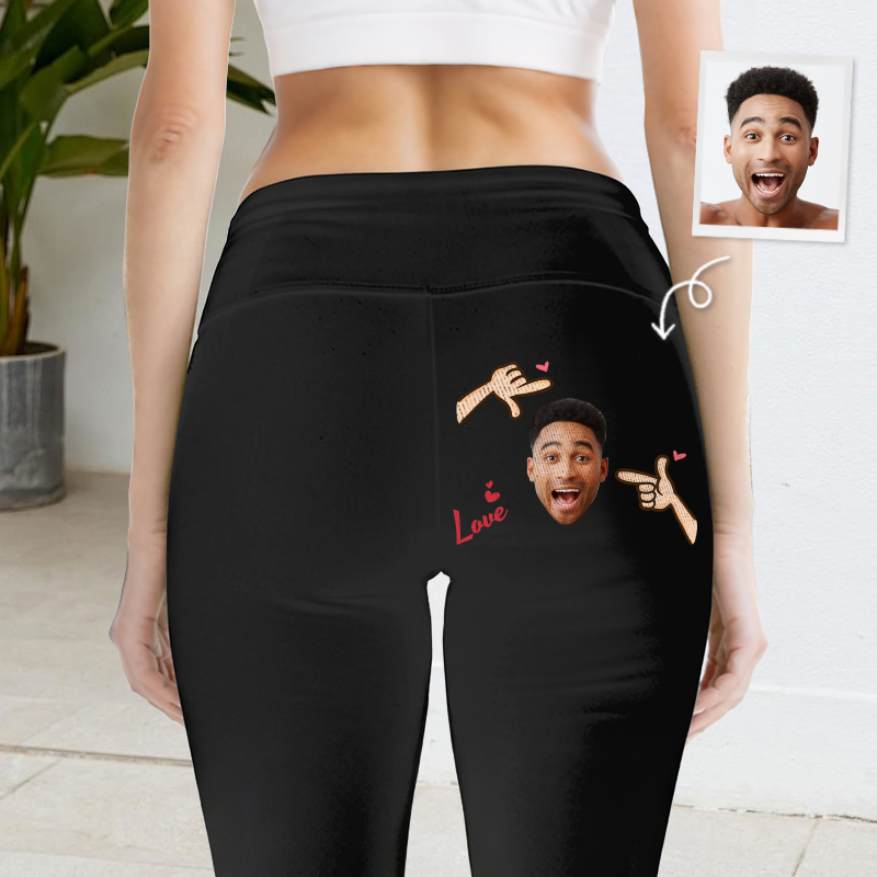 Leggings personalizzati Sei il mio amore Foto personalizzata Design creativo Regalo attraente per i suoi amanti