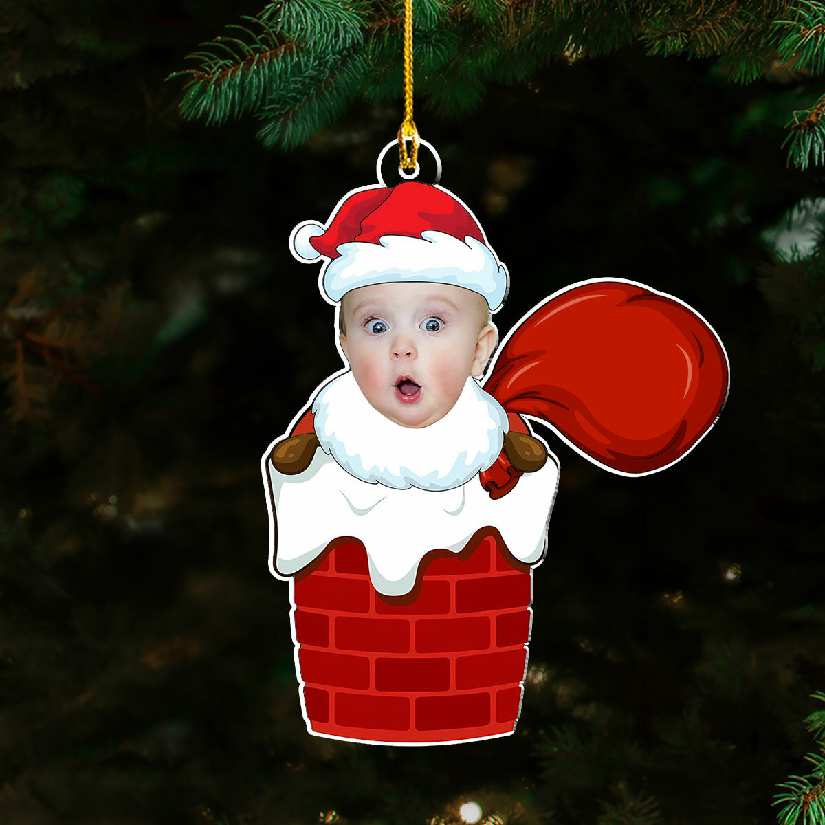 Personalized Christmas Baby Ornaments with Customized Photos and Fun Gifts