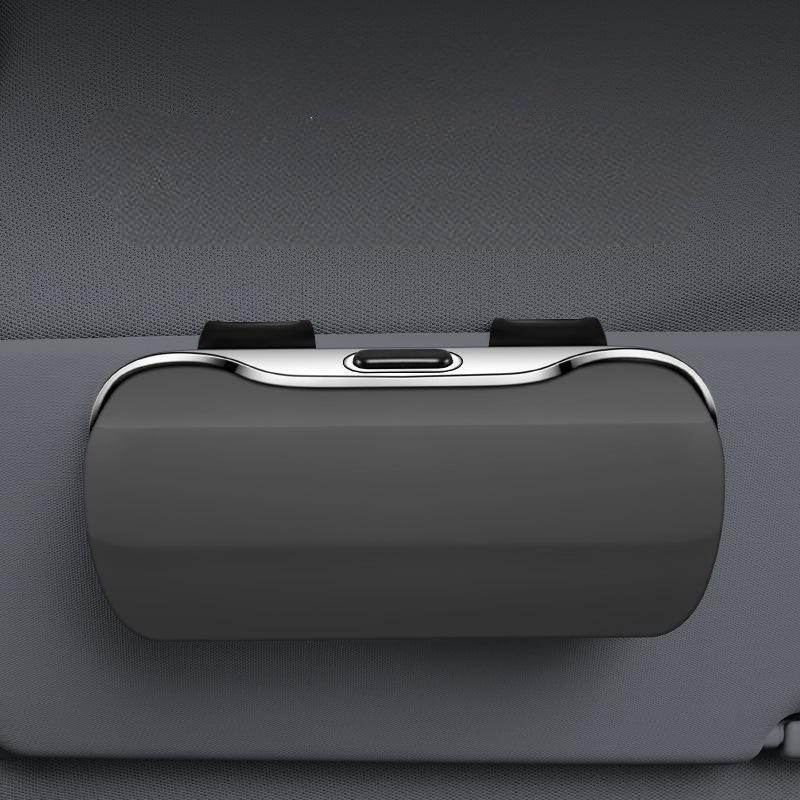 Personalized Car Sunglasses Case Multifunctional Glasses Case Sun Visor Clip Storage Box for Men