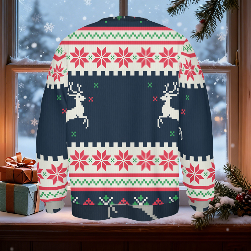 Pull moche personnalisé unisexe cadeau de Noël amusant pour les infirmières et les amis des urgences