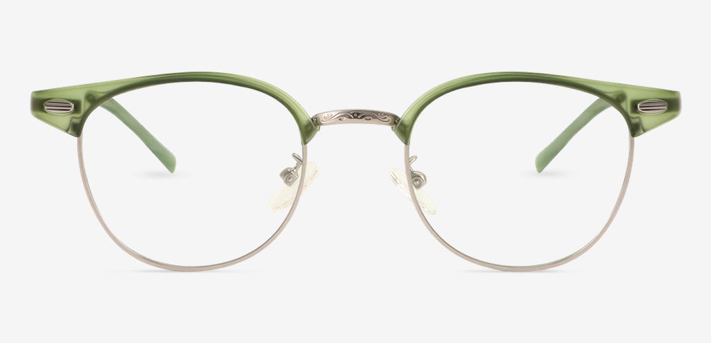 Dempsey Green Browline Glasses