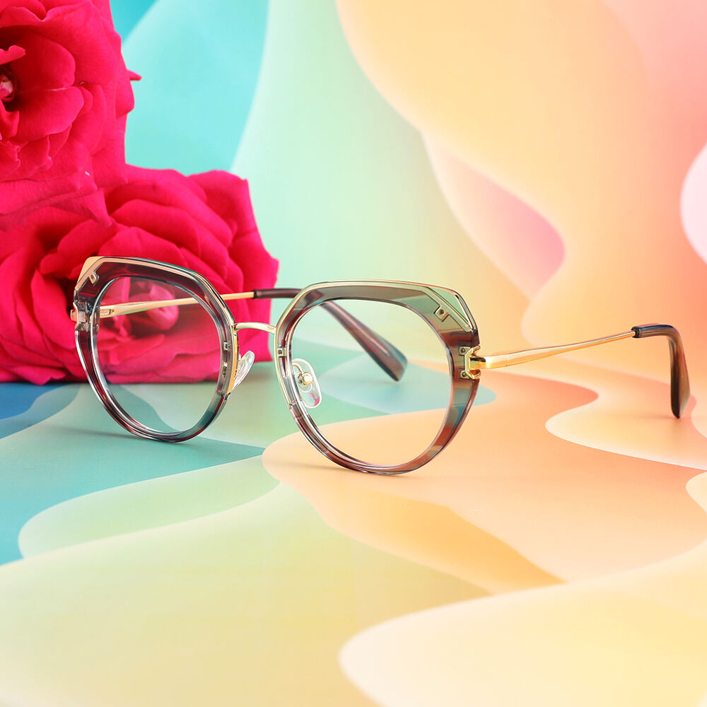 Lunettes de Vue Bretton Cat Eye Bleu