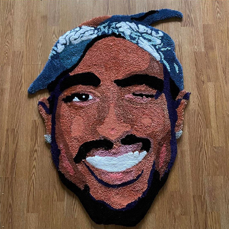 オリジナル 顔写真 イラスト 玄関 マット