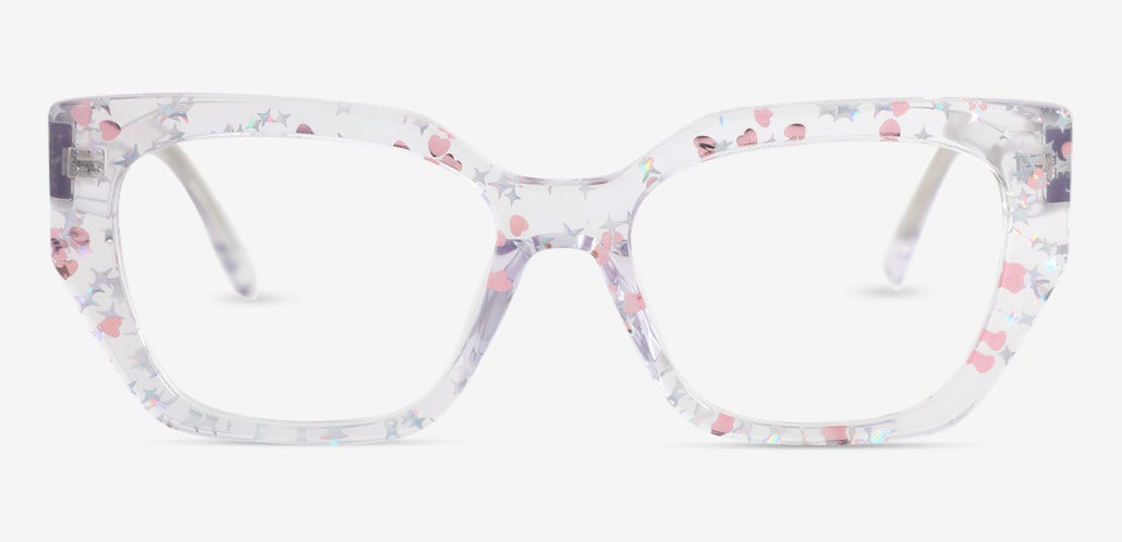 Brooke Lunettes Carrées Transparentes