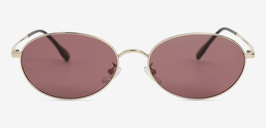 Anthony Silver Oval Sunglasses