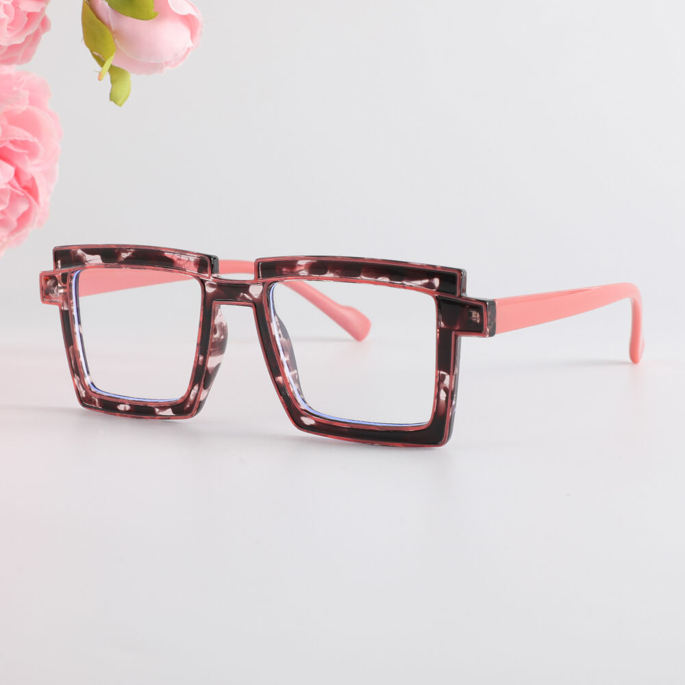 Flossie Quadratische Braune Brille