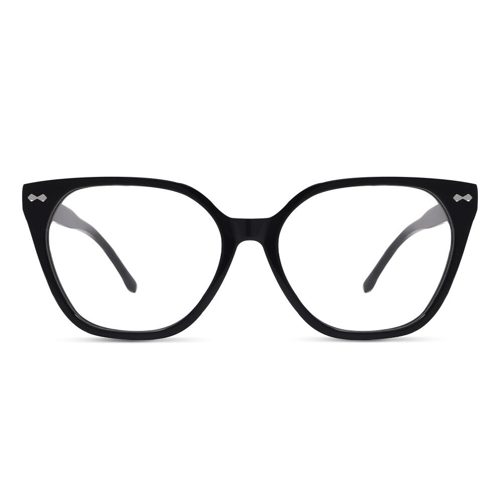 Chassus Cat Eye Schwarze Brille