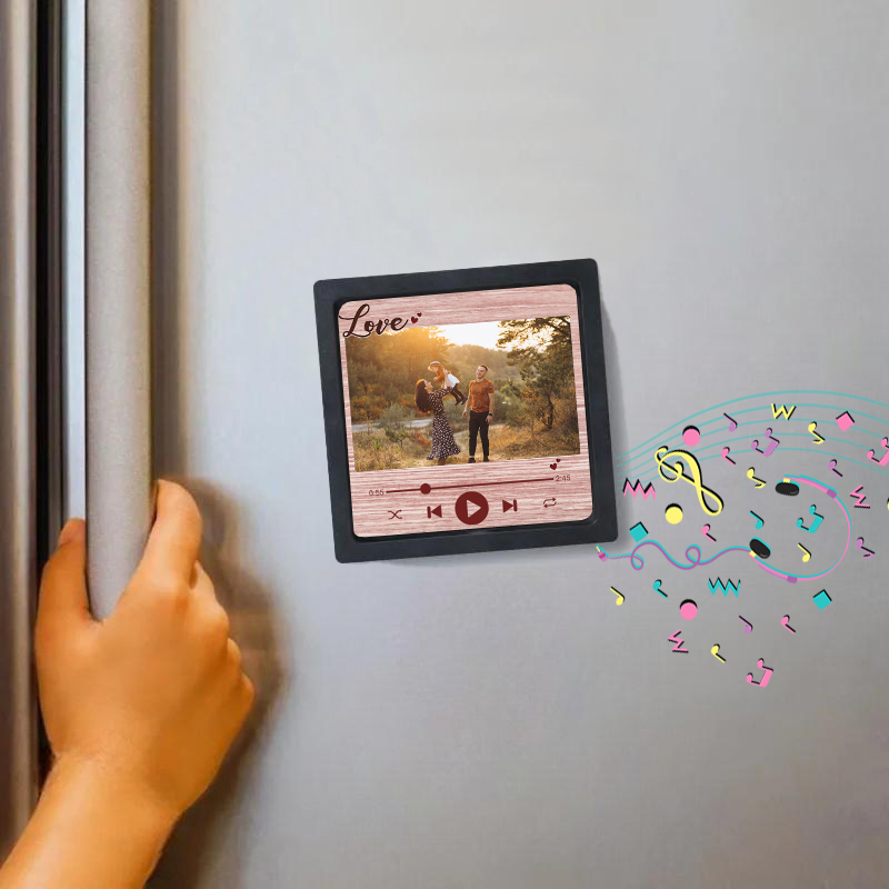 Personalisiertes Musik-Kühlschrankmagnet Mit Individuellem Bild Wunderbares Geschenk für die Familie