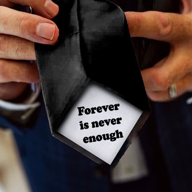 Individuell gestaltete Textkrawatte Perfektes Geschenk für Ihre Liebe