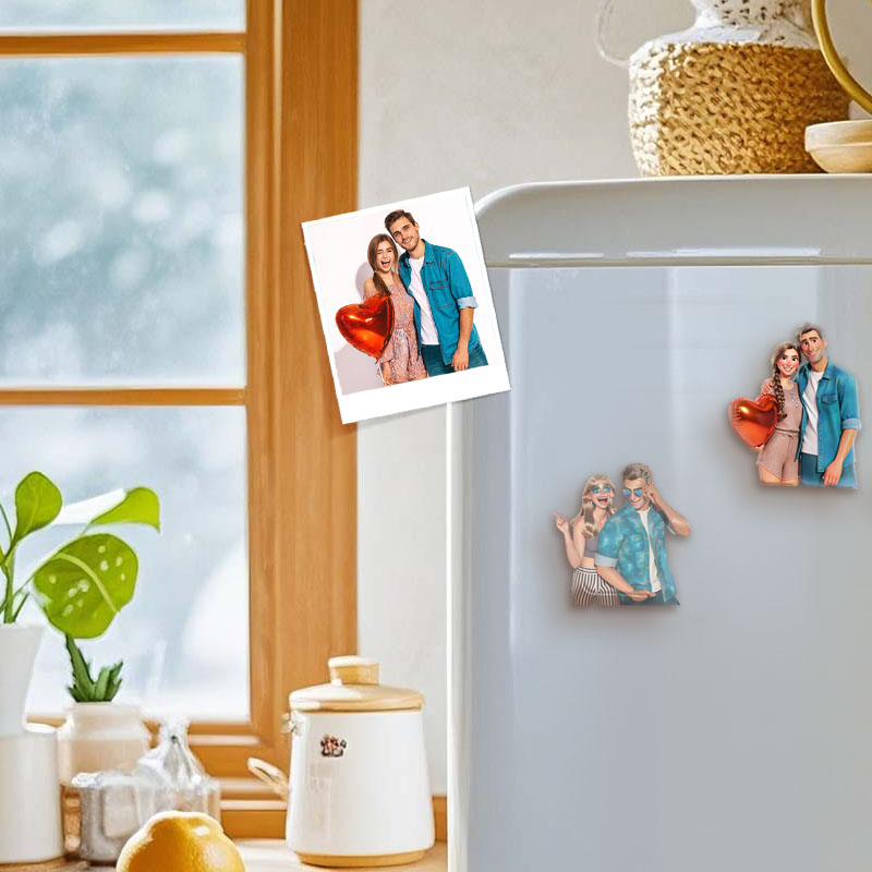 Personalized Cartoon Picture Fridge Magnet Simple Gift for Family