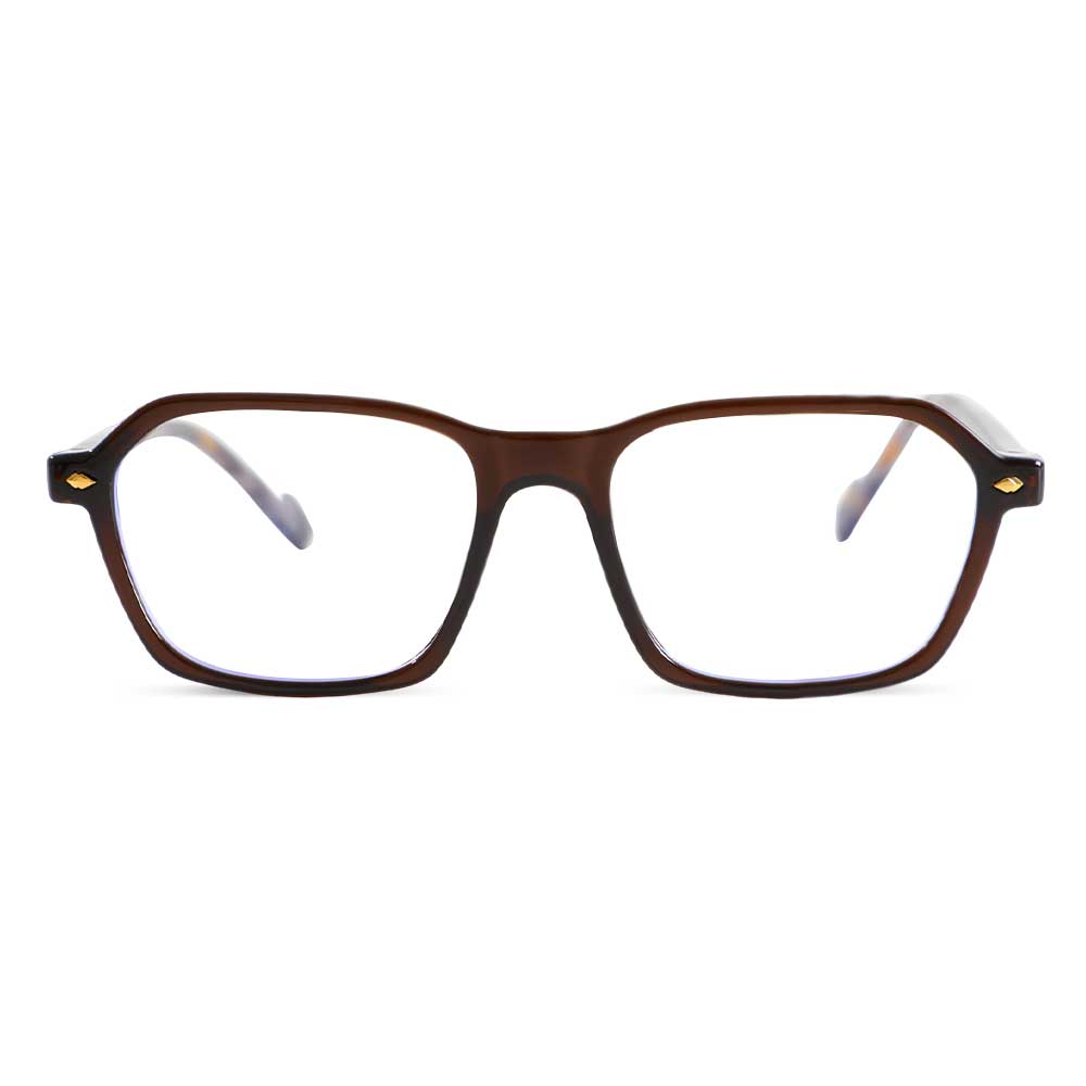 Lunettes de Vue Gresham Rectangle Marron 