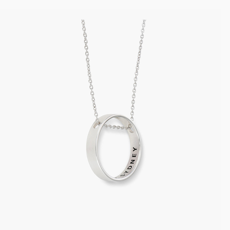 Classic Style Personalized Inner Circle Necklace