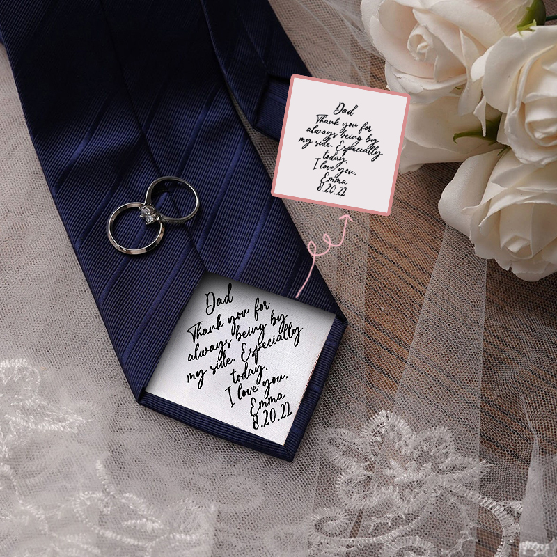 Cravate personnalisée avec écriture manuscrite Cadeau créatif pour votre amour