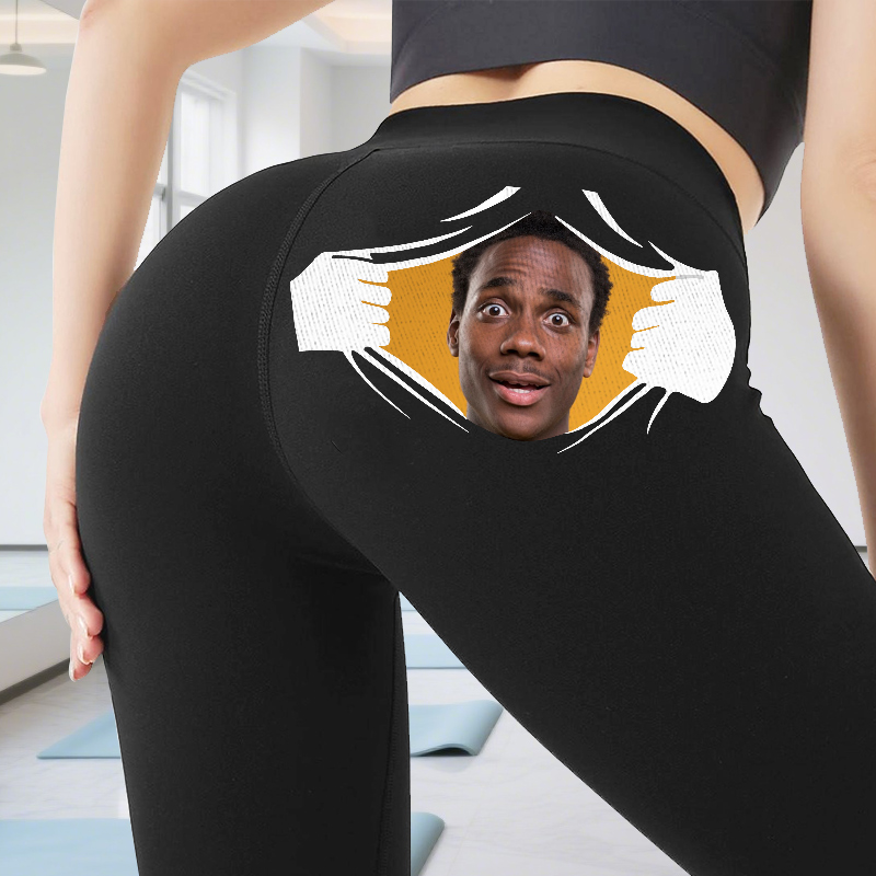 Personalized Leggings Let Me See Custom Photo Funny Design Gift for Her Lovers