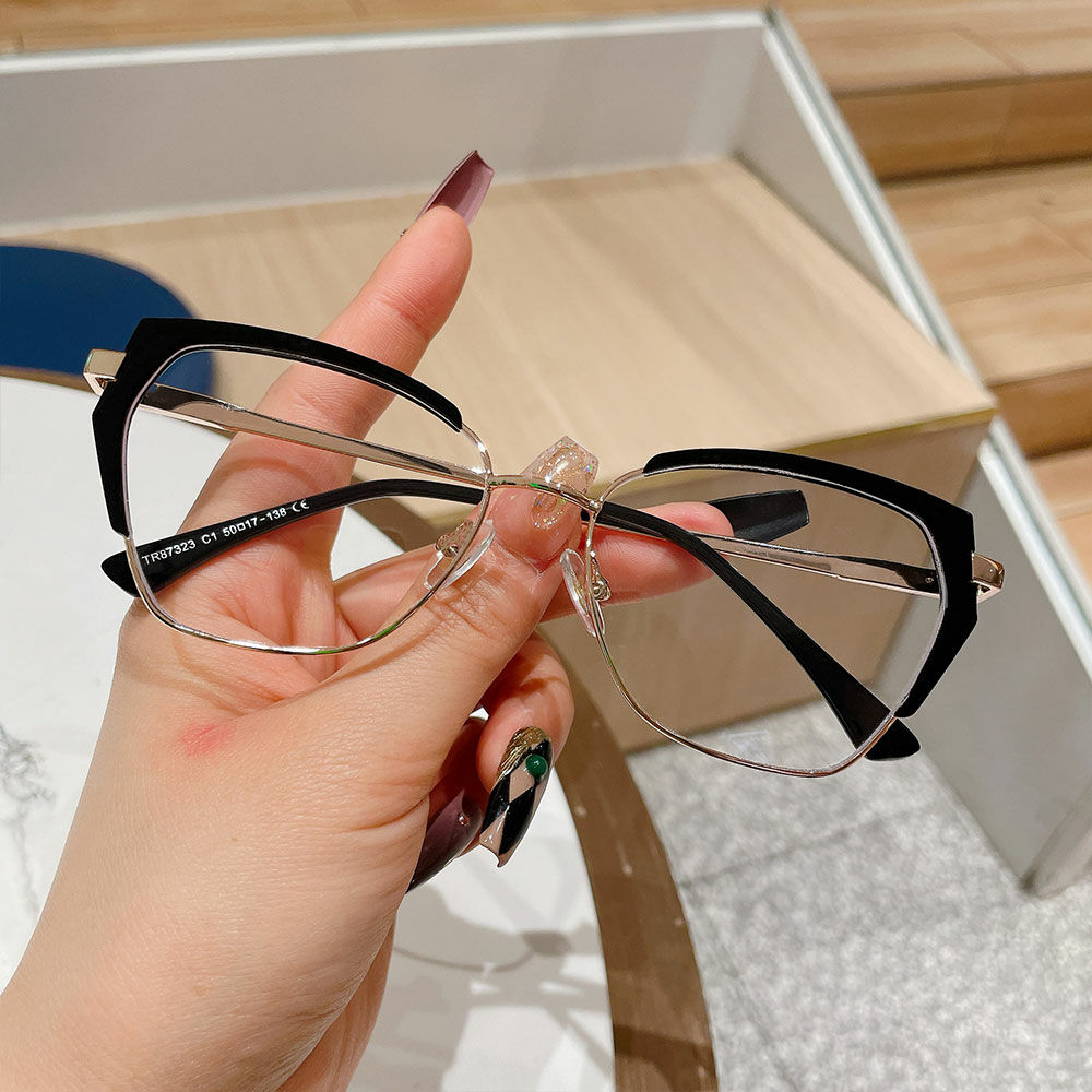 Beardd Cat Eye Schwarze Brille