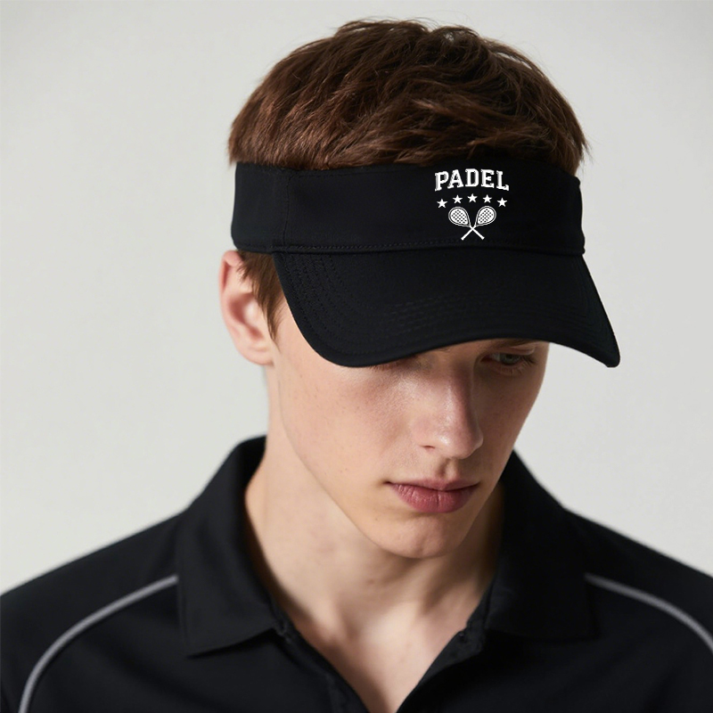 Personalized Tennis Hat Visor Five Stars Padel Tennis Racket Design Perfect Gift for Tennis Lovers