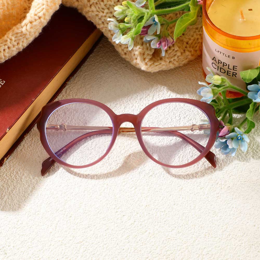 Occhiali da Vista Sapir Cat Eye Marrone 