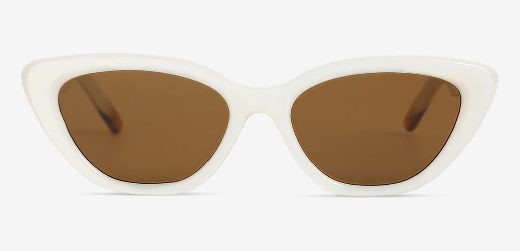 Aria White Cat Eye Sunglasses