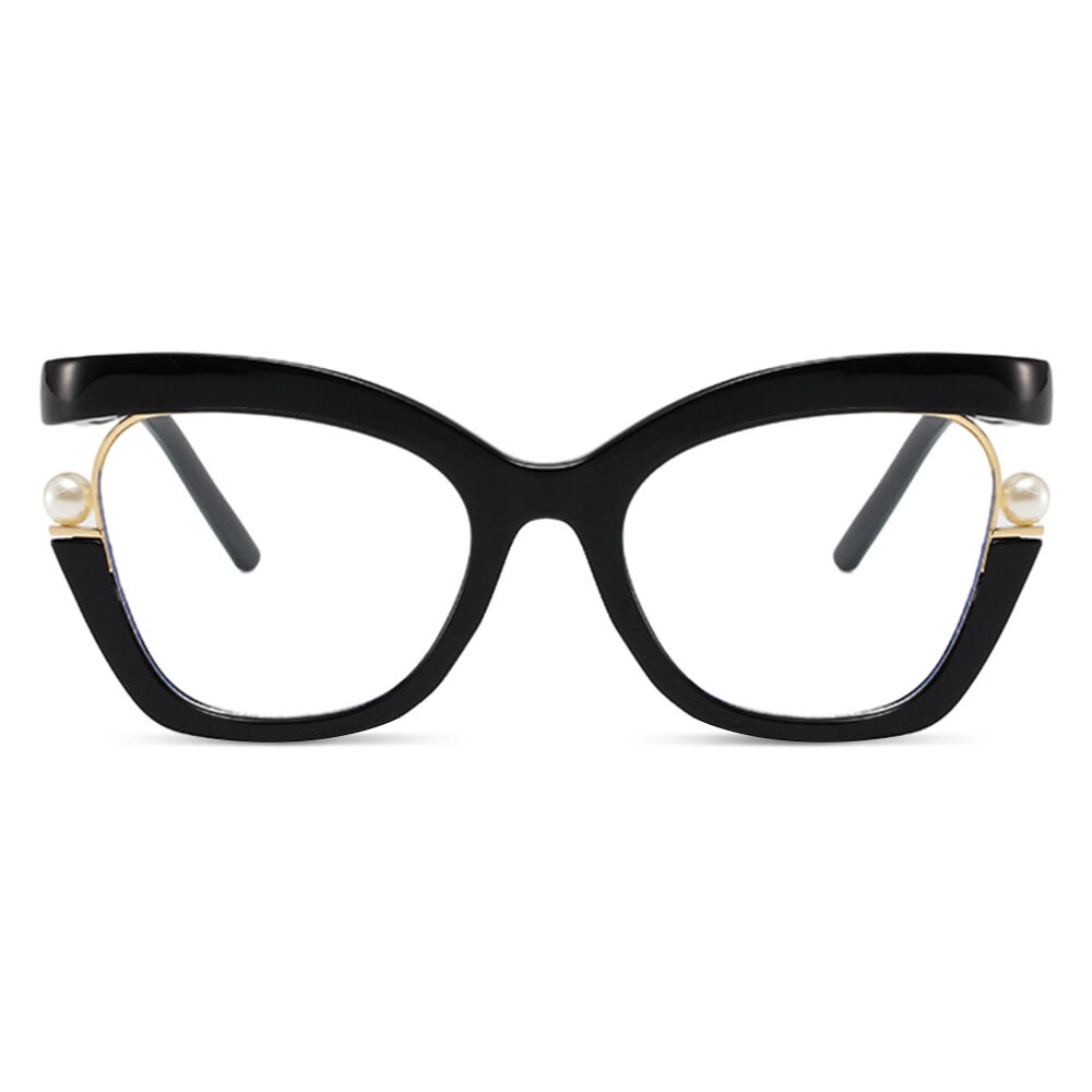Halona Cat Eye Black Glasses