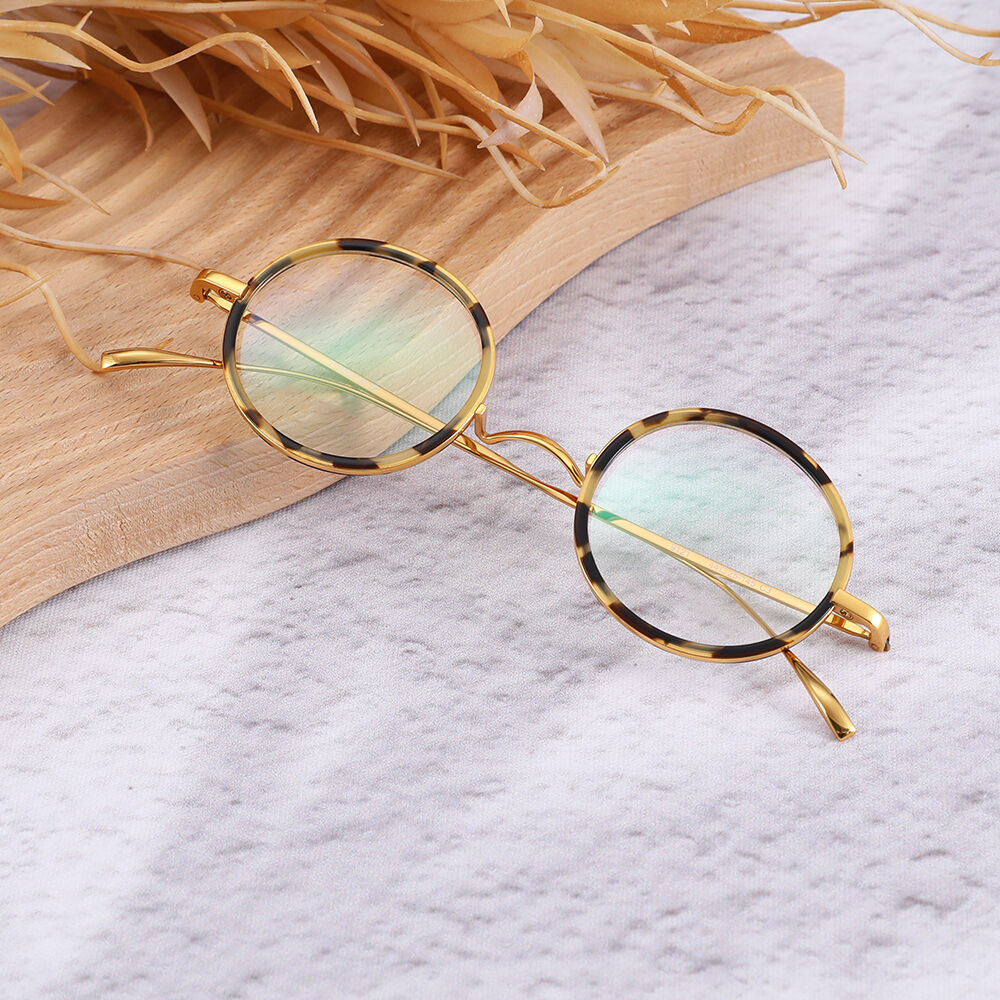 Gail Round Yellow Glasses