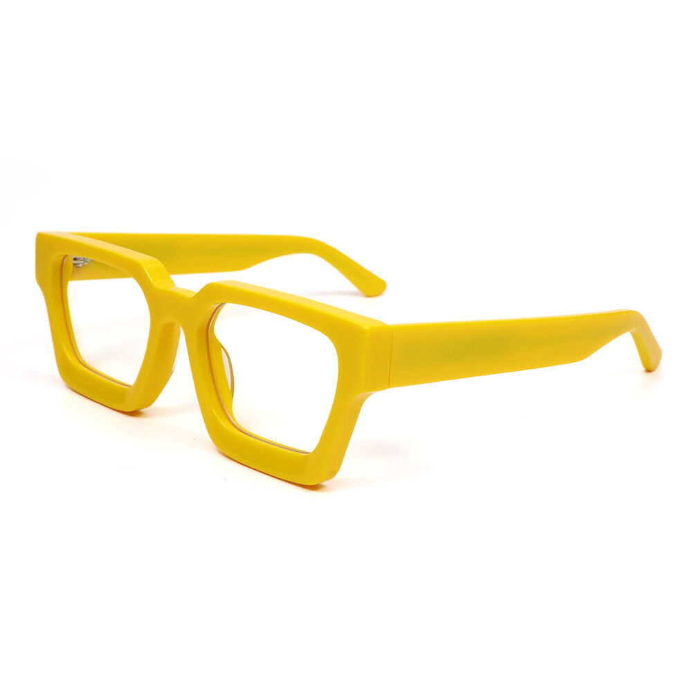 Petor Square Yellow Glasses