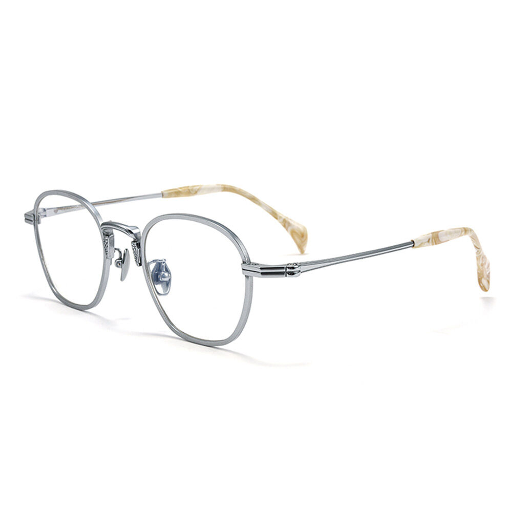 Lance Geometric Silver Glasses