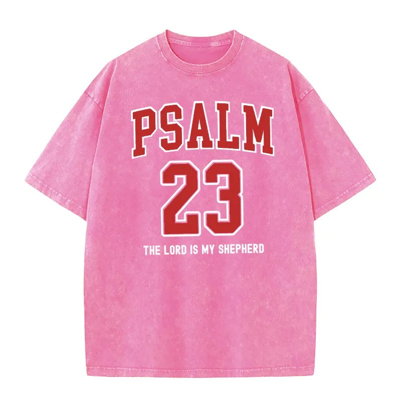 Personalized Washed T-shirt Custom Name and Slogan Graphic Design Creative Gift for Sports Lovers